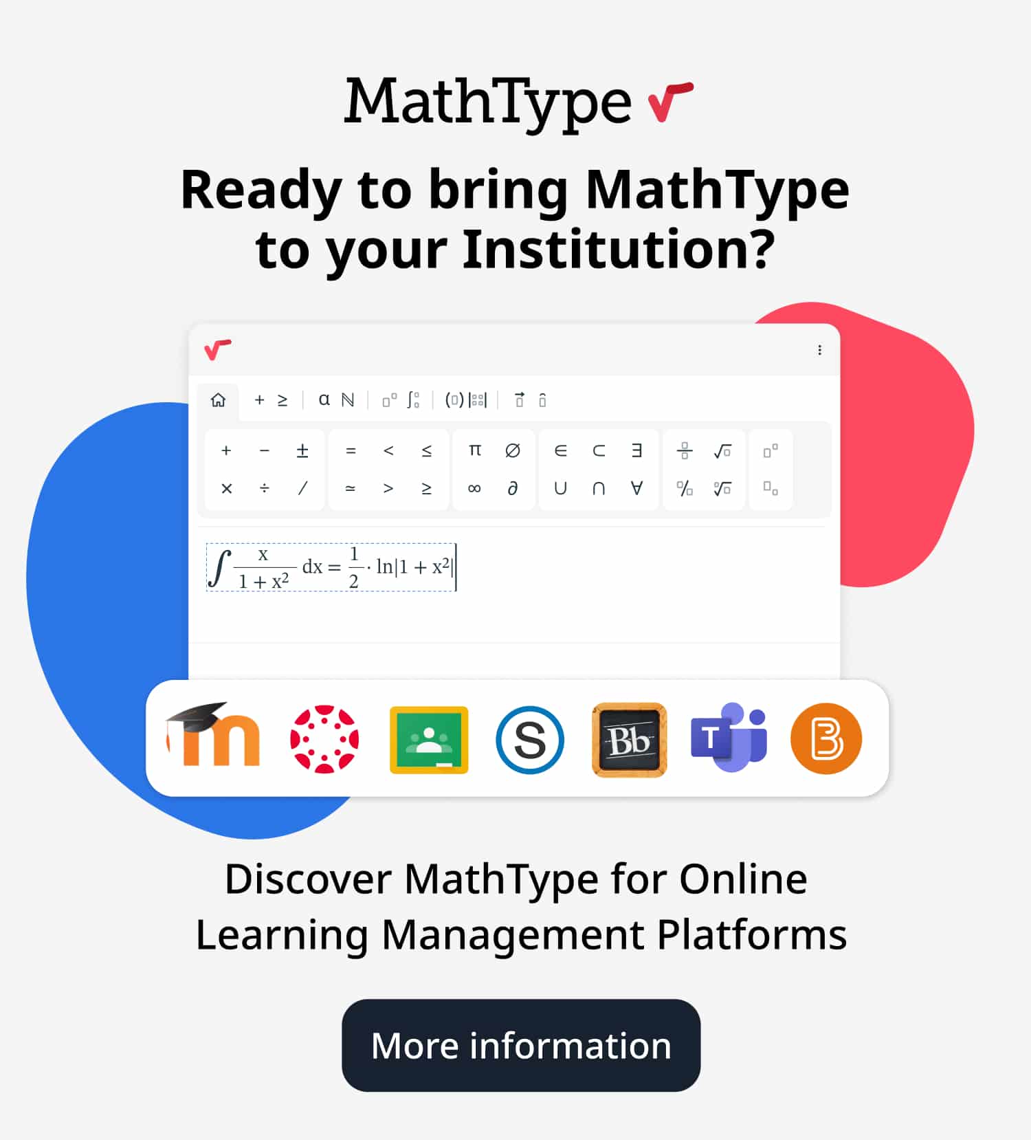MathType for LMS Banner
