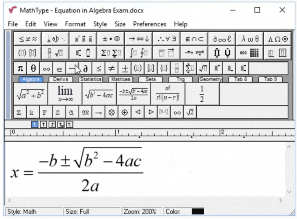 mathtype editor