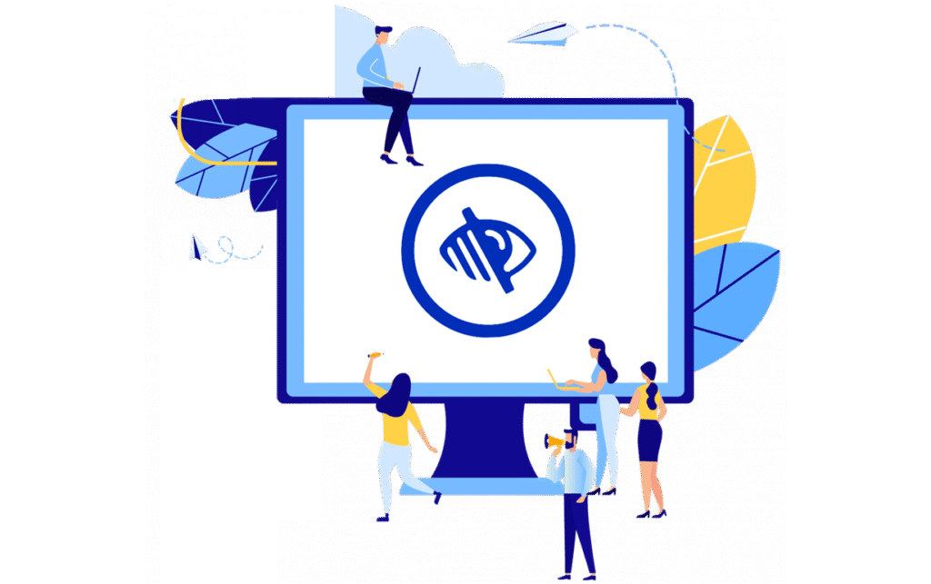 Visual impairment illustration. 
