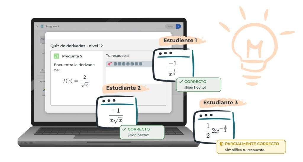 Feedback personalizado: Como se vería con LearningLemur