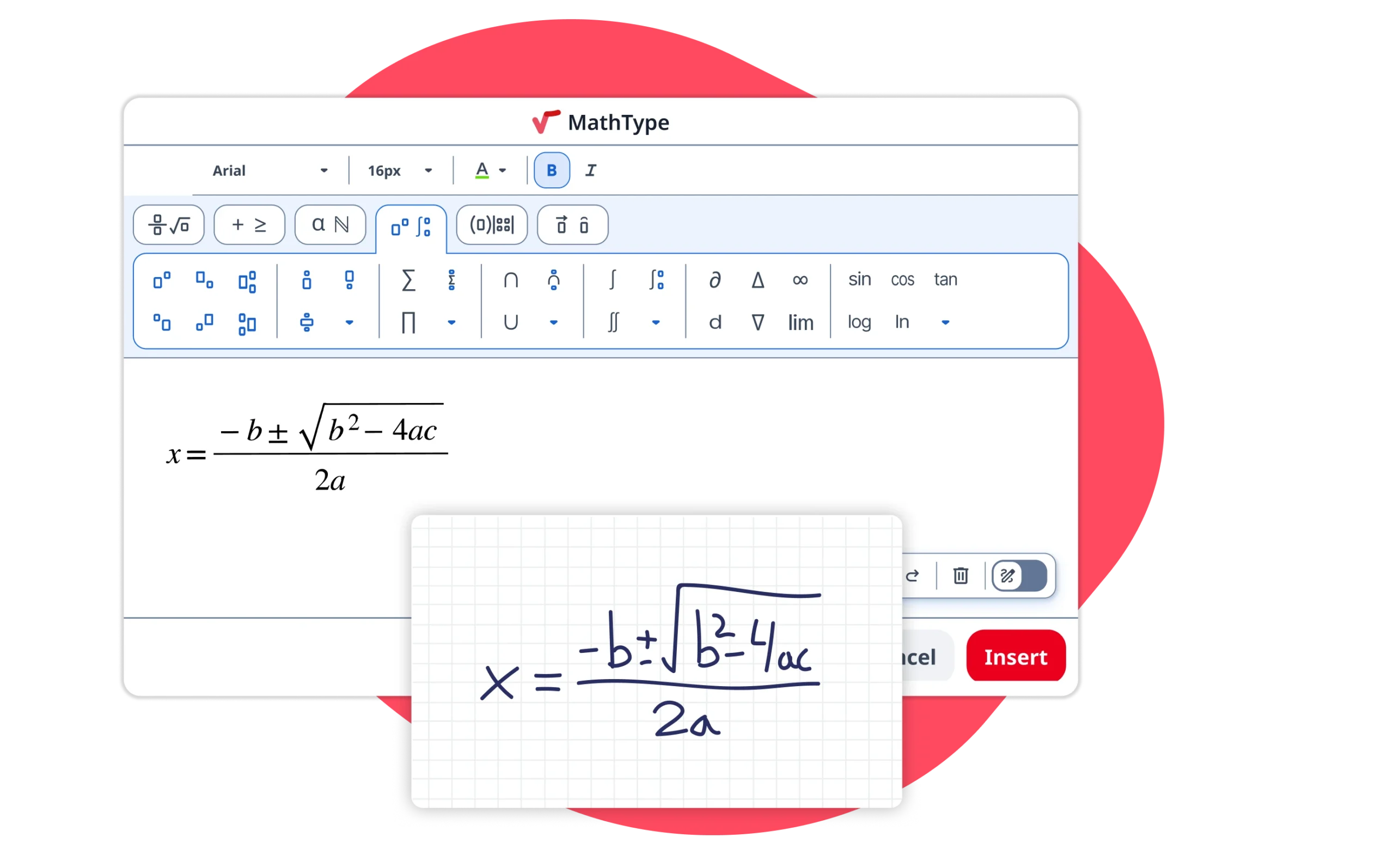 MathType equation editor