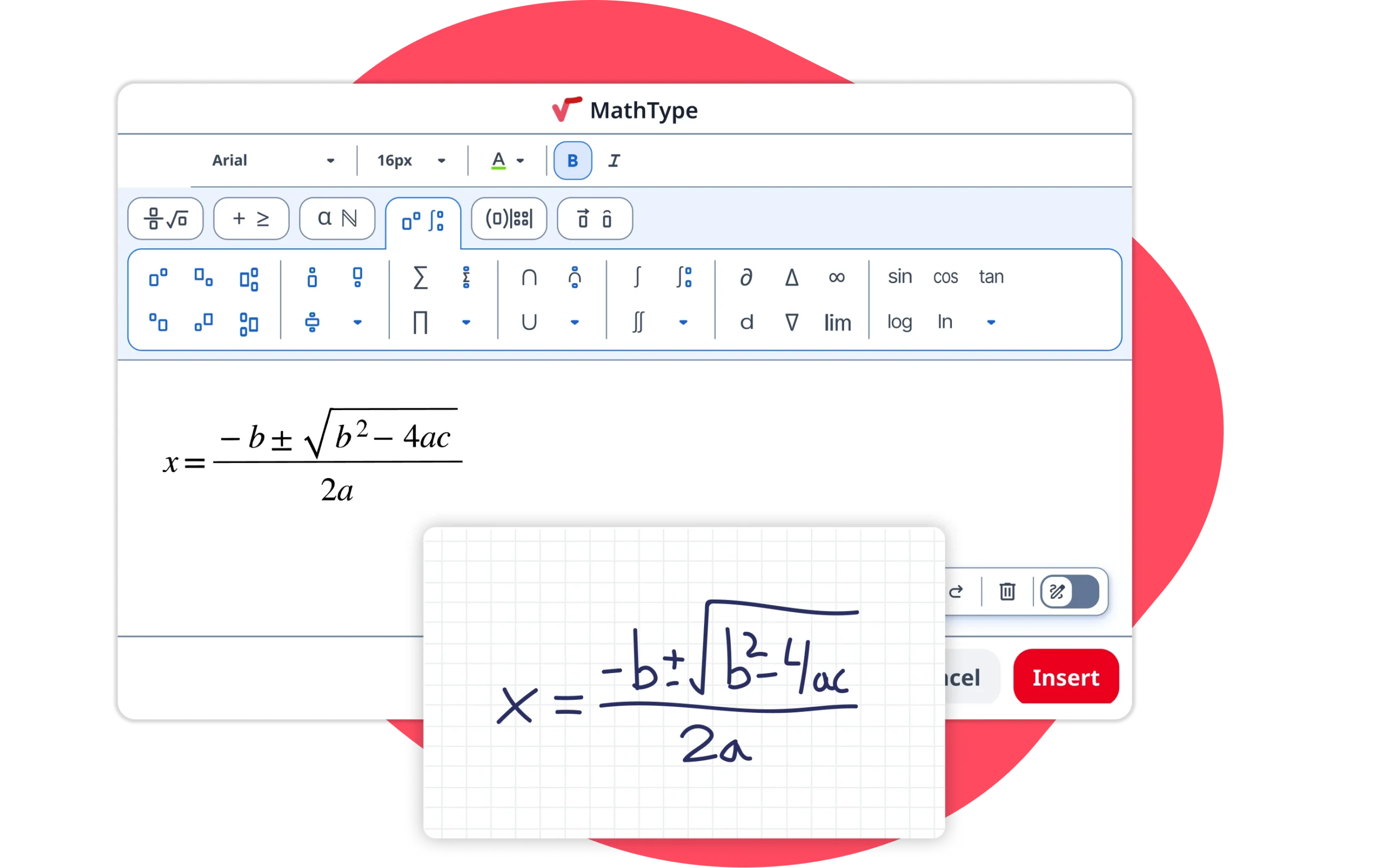 MathType equation editor