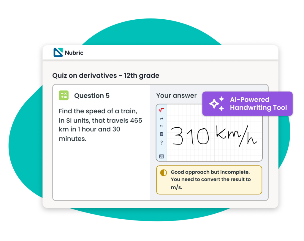 Personalized feedback in Nubric