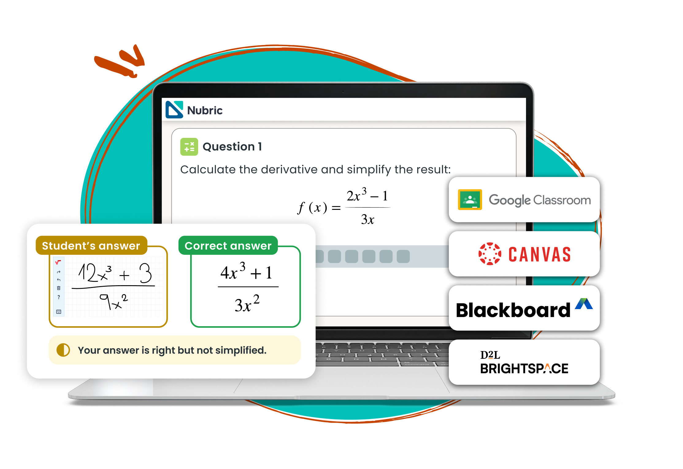 Nubric is now available on Canvas, Blackboard & Brightspace (D2L)