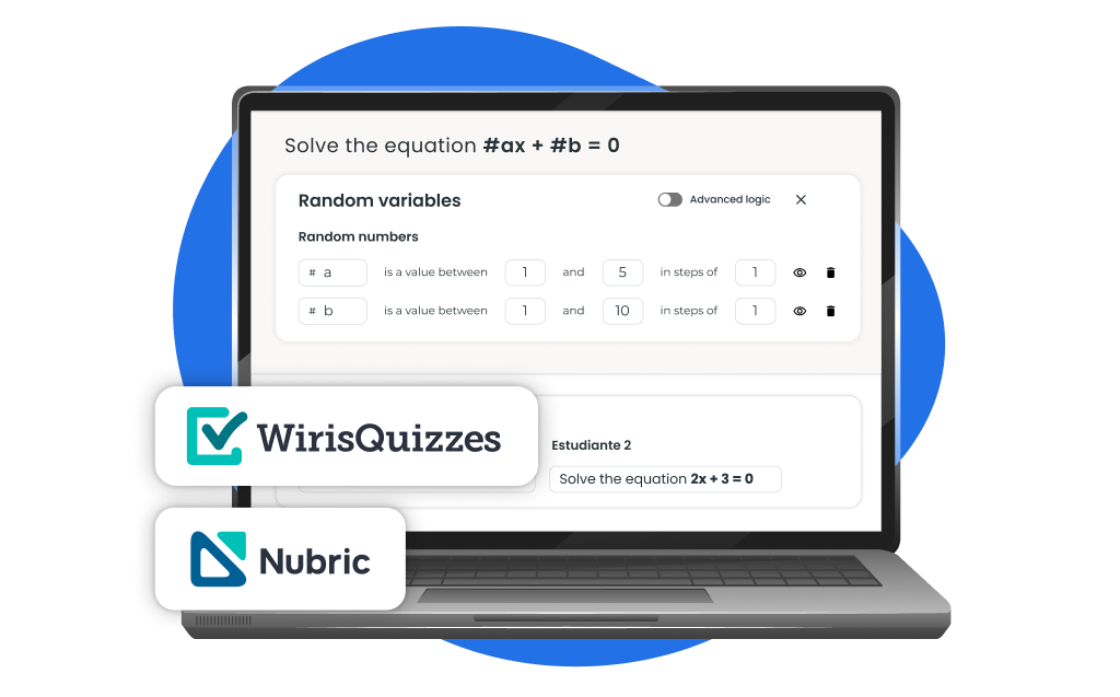 Nubric screen with a random variable example
