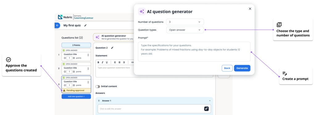 nubric interface